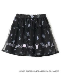 mezzo piano / メゾピアノ ミニ・ひざ丈スカート | 【マイメロディ/クロミ】柄　チュールスカート