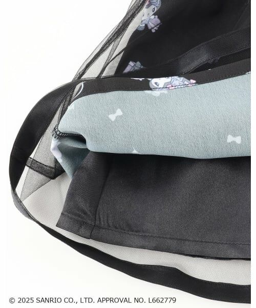 mezzo piano / メゾピアノ ミニ・ひざ丈スカート | 【マイメロディ/クロミ】柄　チュールスカート | 詳細5