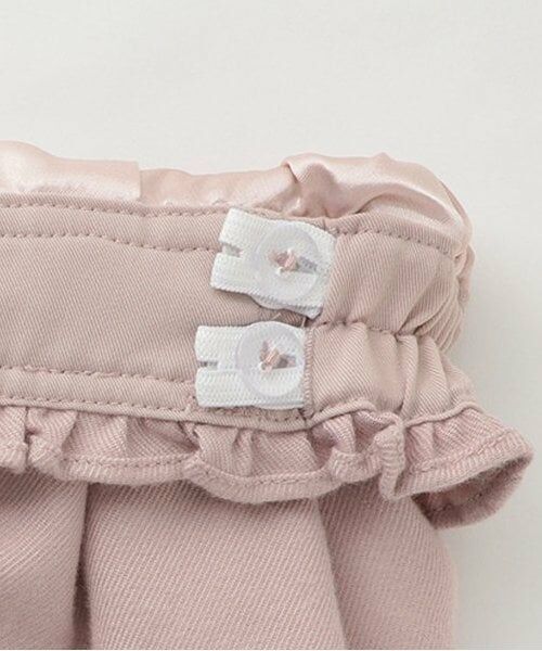 mezzo piano / メゾピアノ ショート・ハーフ・半端丈パンツ | ★プチフール刺しゅう　タックキュロットスカート | 詳細3