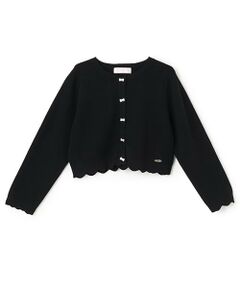 mezzo piano / メゾピアノ カーディガン・ボレロ | リボンボタン　ニットボレロ