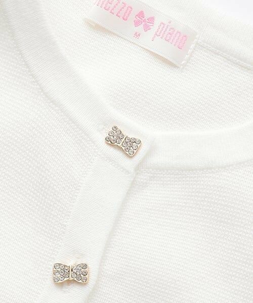 mezzo piano / メゾピアノ カーディガン・ボレロ | リボンボタン　ニットボレロ | 詳細3