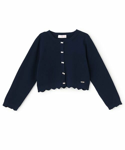 mezzo piano / メゾピアノ カーディガン・ボレロ | リボンボタン　ニットボレロ | 詳細9