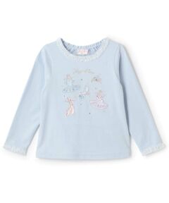 mezzo piano / メゾピアノ Tシャツ | バレエ刺しゅう　長袖Tシャツ