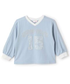 mezzo piano / メゾピアノ Tシャツ | レースナンバリング　長袖Tシャツ