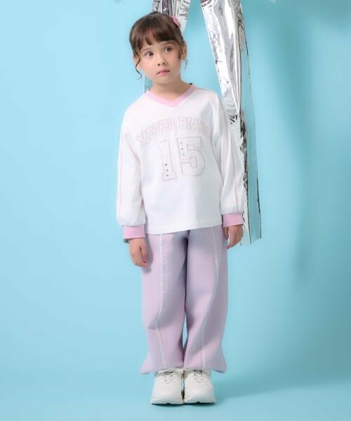 mezzo piano / メゾピアノ Tシャツ | レースナンバリング　長袖Tシャツ | 詳細10