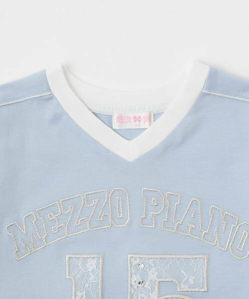 mezzo piano / メゾピアノ Tシャツ | レースナンバリング　長袖Tシャツ | 詳細2