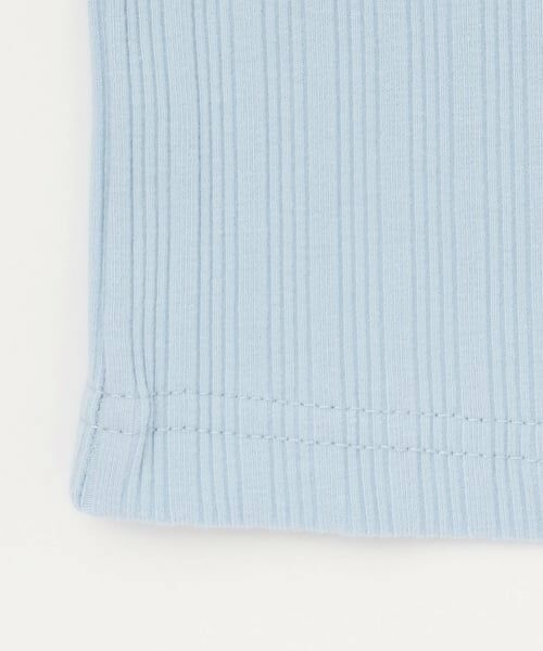 mezzo piano / メゾピアノ Tシャツ | ラインストーンロゴ　テレコ長袖Tシャツ | 詳細5