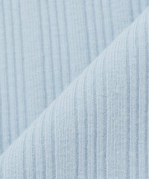 mezzo piano / メゾピアノ Tシャツ | ラインストーンロゴ　テレコ長袖Tシャツ | 詳細6