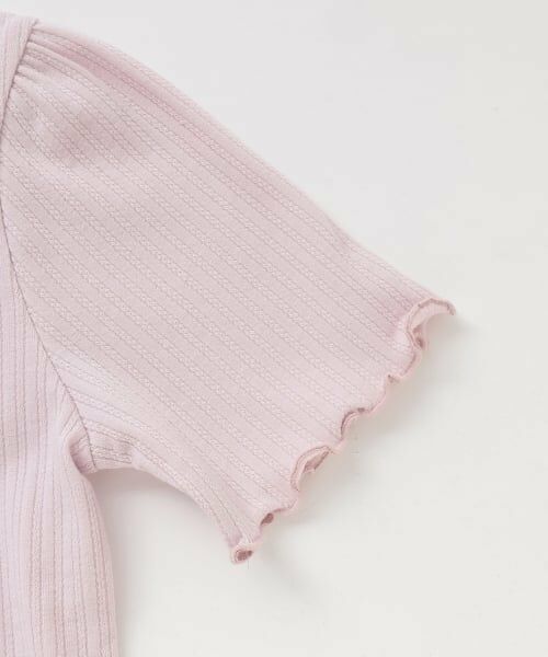 mezzo piano / メゾピアノ Tシャツ | ネックレス刺しゅう　テレコ半袖Tシャツ | 詳細4