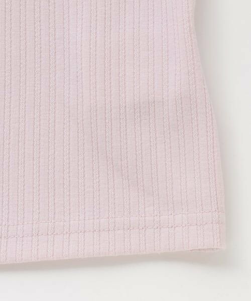 mezzo piano / メゾピアノ Tシャツ | ネックレス刺しゅう　テレコ半袖Tシャツ | 詳細5