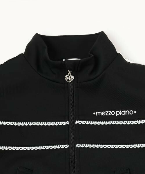 mezzo piano / メゾピアノ カーディガン・ボレロ | レースライン　ジャージ | 詳細2