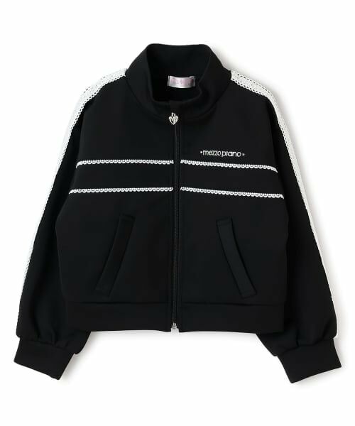 mezzo piano / メゾピアノ カーディガン・ボレロ | レースライン　ジャージ | 詳細6