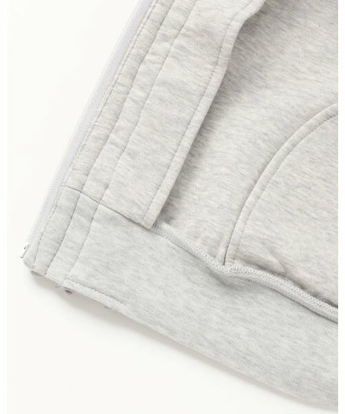 mezzo piano / メゾピアノ パーカー | ラメダンボール　フリルZIPパーカ | 詳細8