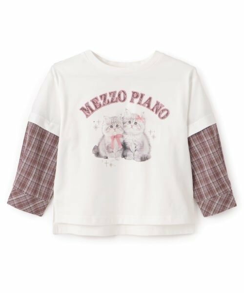 mezzo piano / メゾピアノ Tシャツ | 袖取り外し2wayＴシャツ | 詳細13