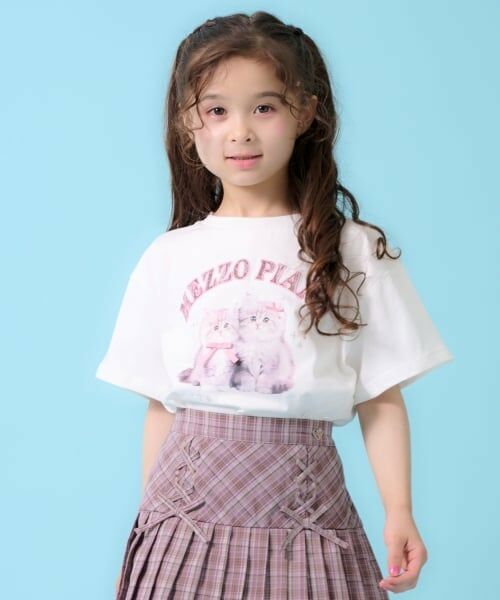 mezzo piano / メゾピアノ Tシャツ | 袖取り外し2wayＴシャツ | 詳細15