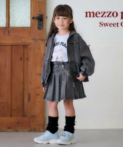 mezzo piano / メゾピアノ Tシャツ | 袖取り外し2wayＴシャツ | 詳細17