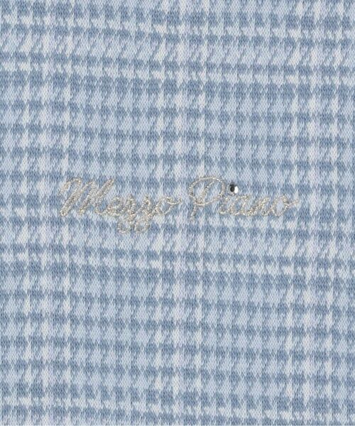 mezzo piano / メゾピアノ Tシャツ | カットジャガードチェック　レイヤード風プルオーバー | 詳細3