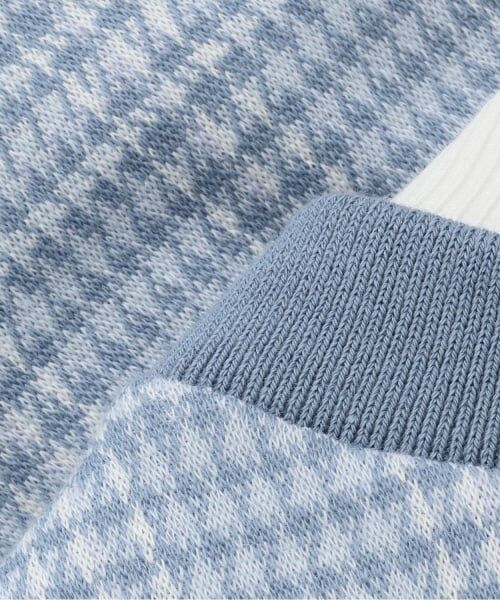 mezzo piano / メゾピアノ Tシャツ | カットジャガードチェック　レイヤード風プルオーバー | 詳細6