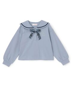 mezzo piano / メゾピアノ Tシャツ | セーラーカラー長袖Tシャツ