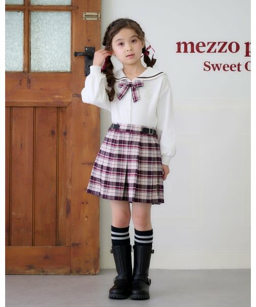 mezzo piano / メゾピアノ Tシャツ | セーラーカラー長袖Tシャツ | 詳細11