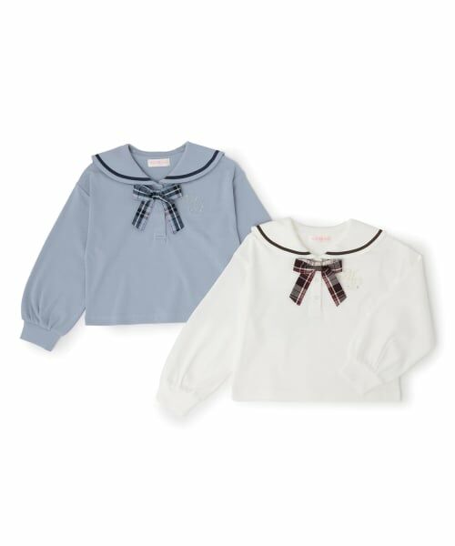 mezzo piano / メゾピアノ Tシャツ | セーラーカラー長袖Tシャツ | 詳細8