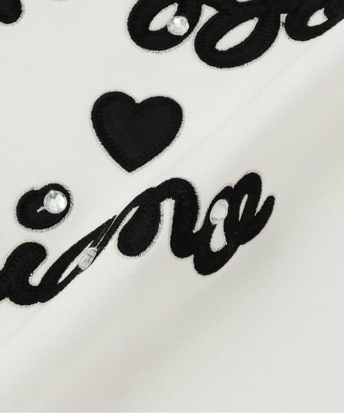 mezzo piano / メゾピアノ Tシャツ | 袖ラインレースロゴ　長袖Tシャツ | 詳細6