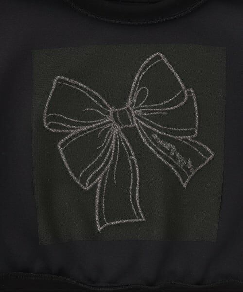 mezzo piano / メゾピアノ スウェット | ビッグリボントレーナー＆裾フリルTシャツセット | 詳細5