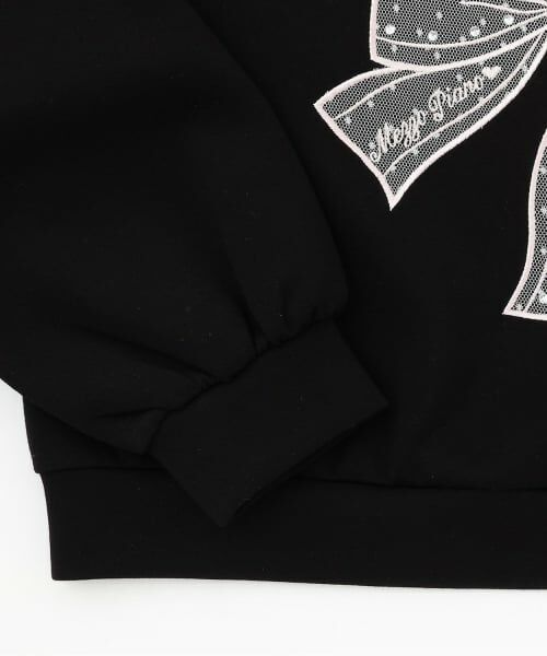 mezzo piano / メゾピアノ スウェット | ビッグリボントレーナー＆裾フリルTシャツセット | 詳細6