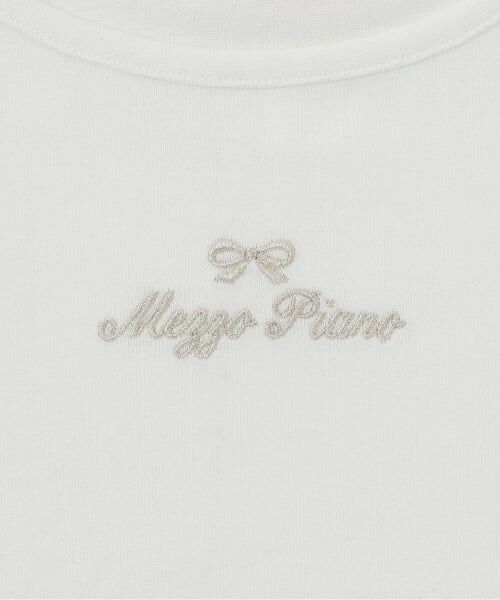 mezzo piano / メゾピアノ スウェット | ビッグリボントレーナー＆裾フリルTシャツセット | 詳細8