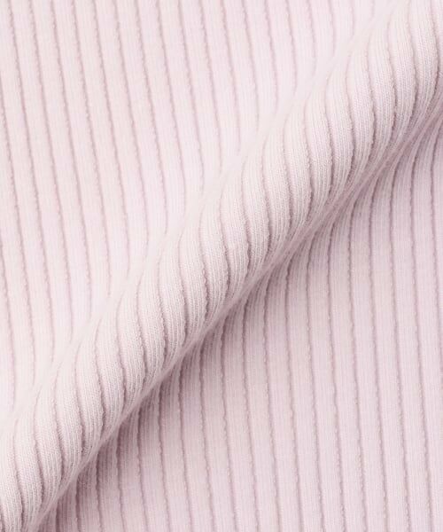 mezzo piano / メゾピアノ Tシャツ | ネックレス刺しゅう　袖チュール　テレコ長袖Tシャツ | 詳細5