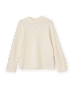 mezzo piano / メゾピアノ Tシャツ | 保温　プチハイネック長袖Tシャツ