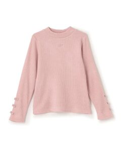 mezzo piano / メゾピアノ Tシャツ | 保温　プチハイネック長袖Tシャツ