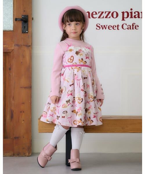 mezzo piano / メゾピアノ Tシャツ | 保温　プチハイネック長袖Tシャツ | 詳細10