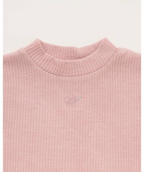 mezzo piano / メゾピアノ Tシャツ | 保温　プチハイネック長袖Tシャツ | 詳細2