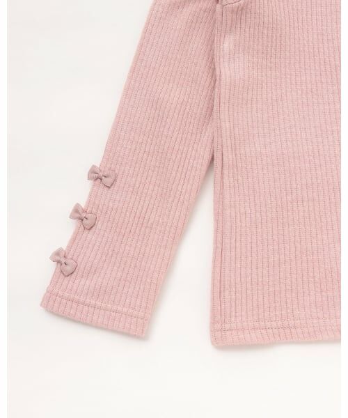 mezzo piano / メゾピアノ Tシャツ | 保温　プチハイネック長袖Tシャツ | 詳細4