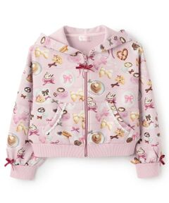 mezzo piano / メゾピアノ パーカー | カフェ柄ZIPパーカ