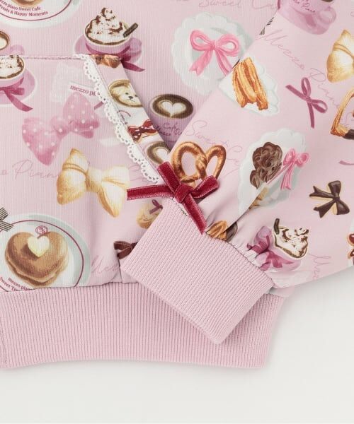 mezzo piano / メゾピアノ パーカー | カフェ柄ZIPパーカ | 詳細4