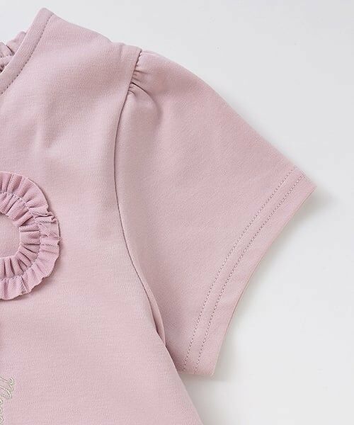 mezzo piano / メゾピアノ Tシャツ | フリルリボン　ペプラム半袖Tシャツ | 詳細5