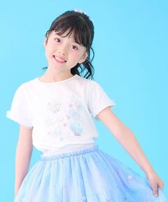 mezzo piano / メゾピアノ Tシャツ | シェルスパンコール　半袖Tシャツ