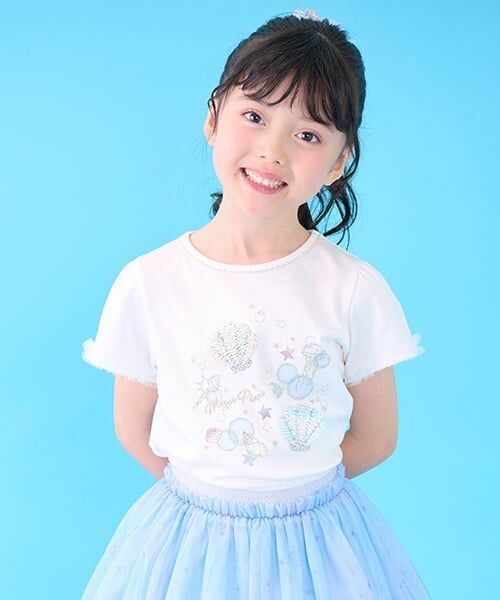 mezzo piano / メゾピアノ Tシャツ | シェルスパンコール　半袖Tシャツ | 詳細13