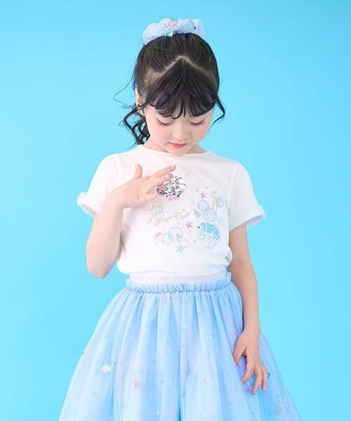 mezzo piano / メゾピアノ Tシャツ | シェルスパンコール　半袖Tシャツ | 詳細14