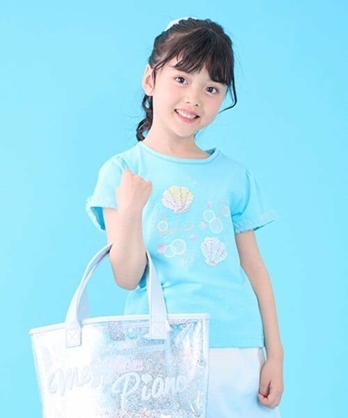 mezzo piano / メゾピアノ Tシャツ | シェルスパンコール　半袖Tシャツ | 詳細18