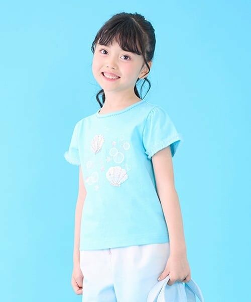 mezzo piano / メゾピアノ Tシャツ | シェルスパンコール　半袖Tシャツ | 詳細19