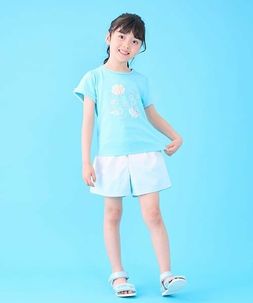 mezzo piano / メゾピアノ Tシャツ | シェルスパンコール　半袖Tシャツ | 詳細22