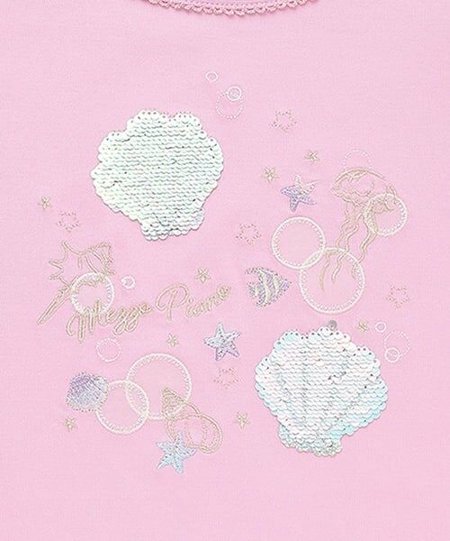 mezzo piano / メゾピアノ Tシャツ | シェルスパンコール　半袖Tシャツ | 詳細4