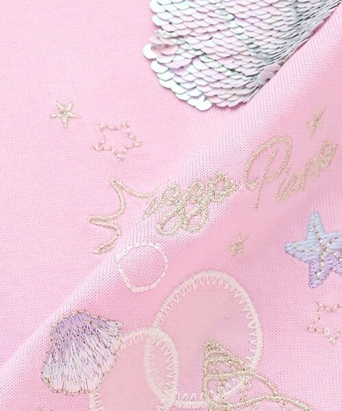 mezzo piano / メゾピアノ Tシャツ | シェルスパンコール　半袖Tシャツ | 詳細7