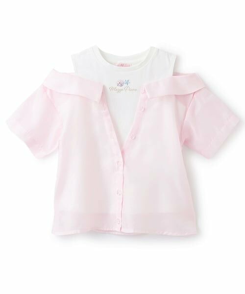 mezzo piano / メゾピアノ シャツ・ブラウス | シアードッキングシャツ | 詳細12