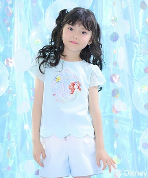 mezzo piano / メゾピアノ Tシャツ | 【Disneyアリエル】裾スカラップ　Tシャツ | 詳細12