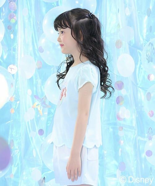 mezzo piano / メゾピアノ Tシャツ | 【Disneyアリエル】裾スカラップ　Tシャツ | 詳細13