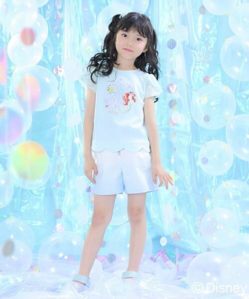 mezzo piano / メゾピアノ Tシャツ | 【Disneyアリエル】裾スカラップ　Tシャツ | 詳細14